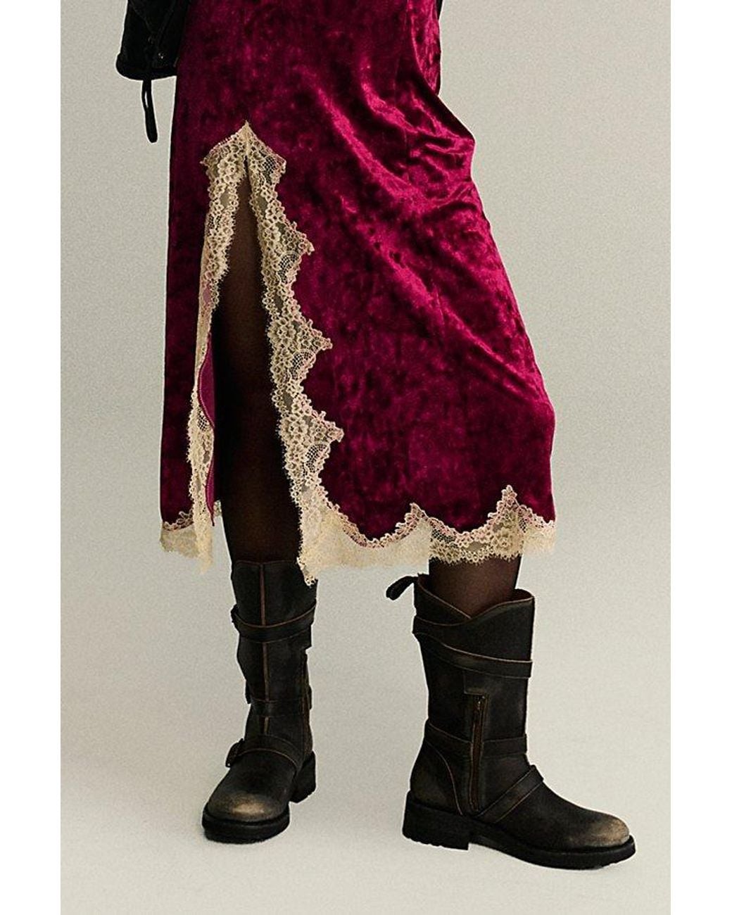 Free People Brown Blair Buckle Boots Shoe