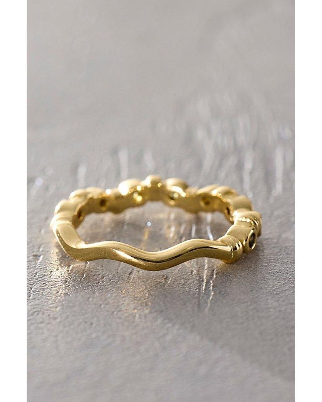 Daisy London Metallic X Free People Florence Ripple Pinky Ring