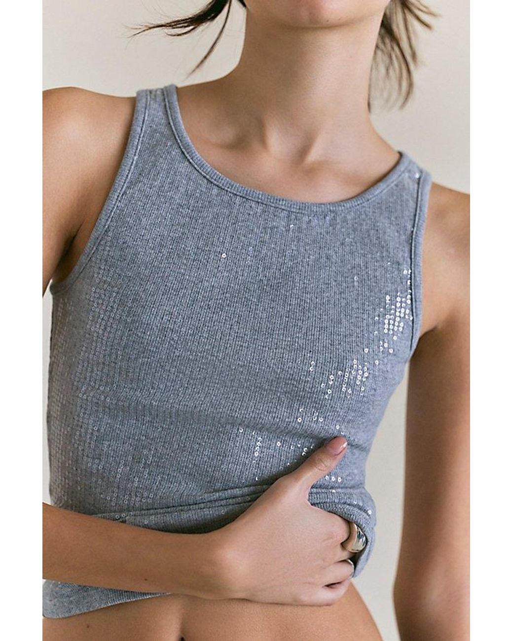 Intimately By Free People Blue Night Shine Tank Top By