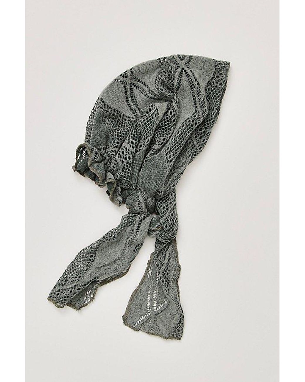 Free People Gray Mellody Hair Scarf