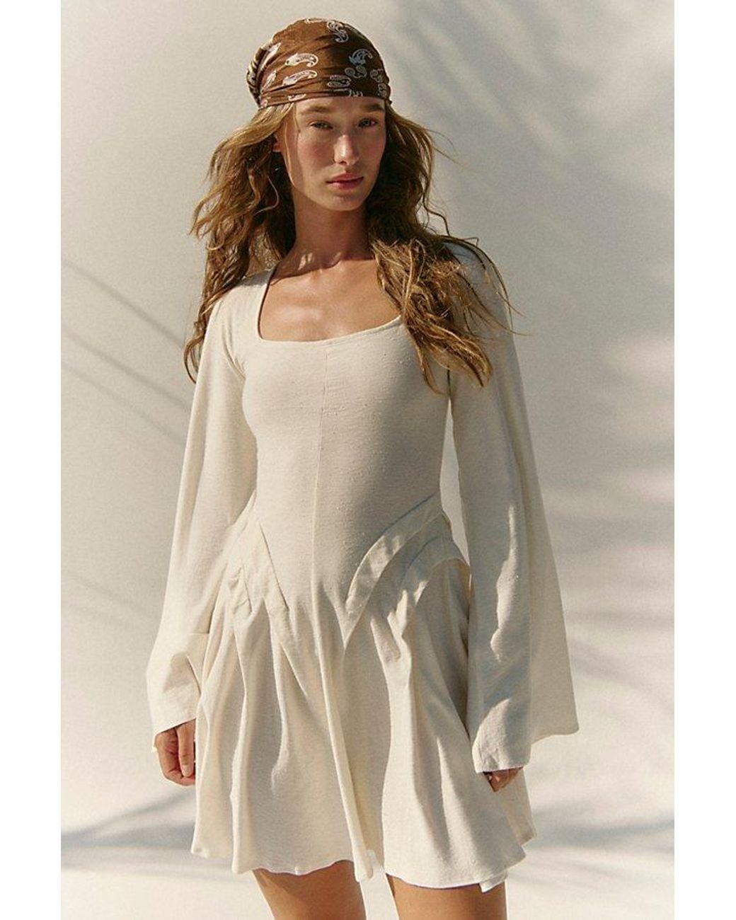 free-est Natural Lumi Mini Dress By