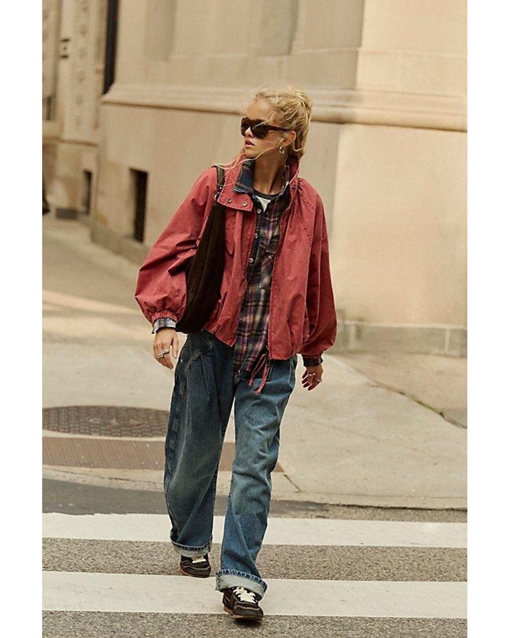 Free People Blue Golden Hour Trouser Jeans