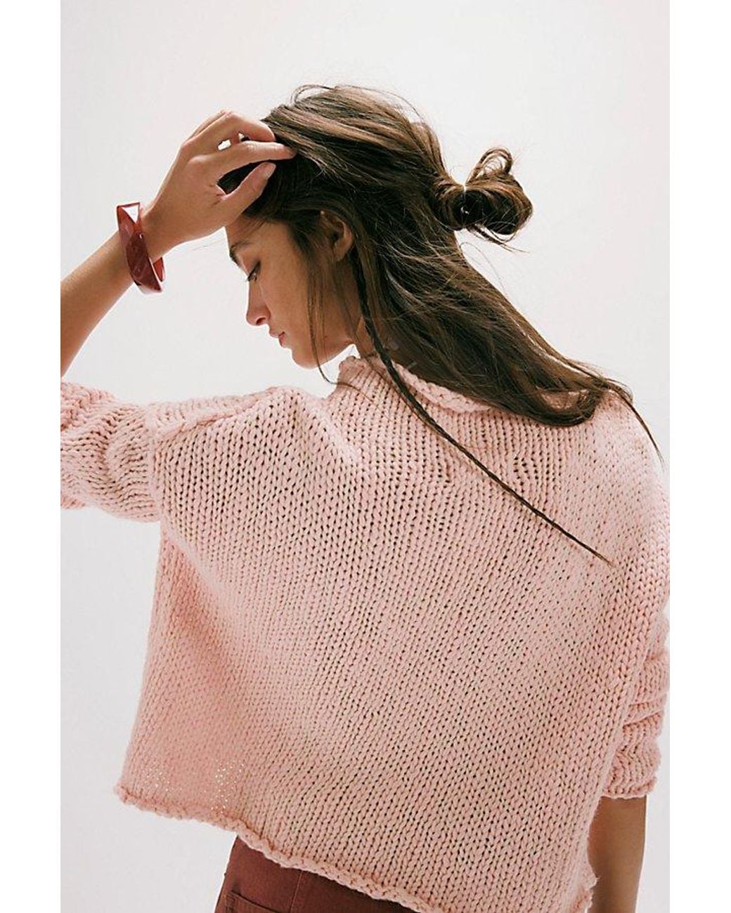 Free People Natural Opal Rollneck Knit Jumper