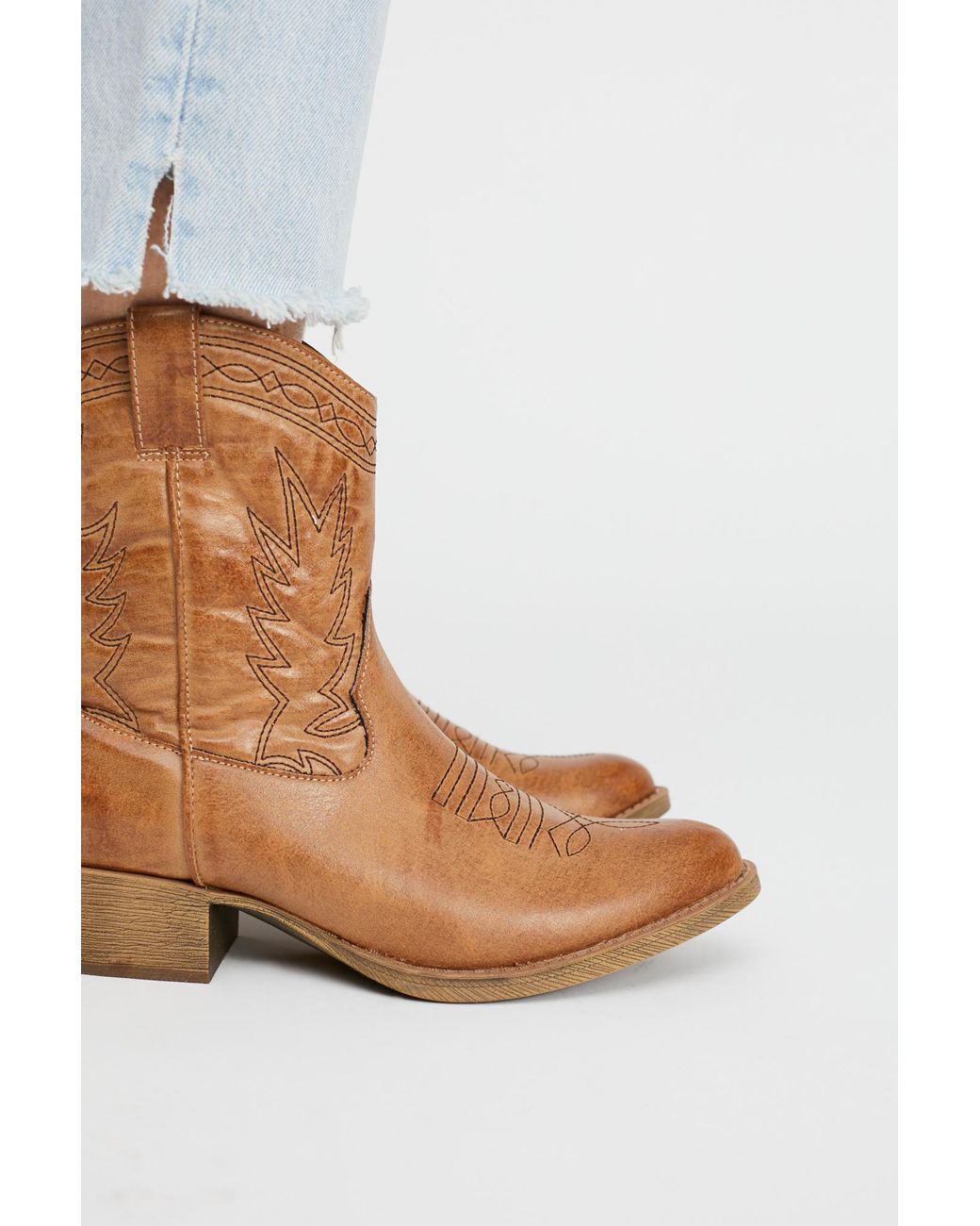 Free People Vegan Ranch Boot in Brown Lyst