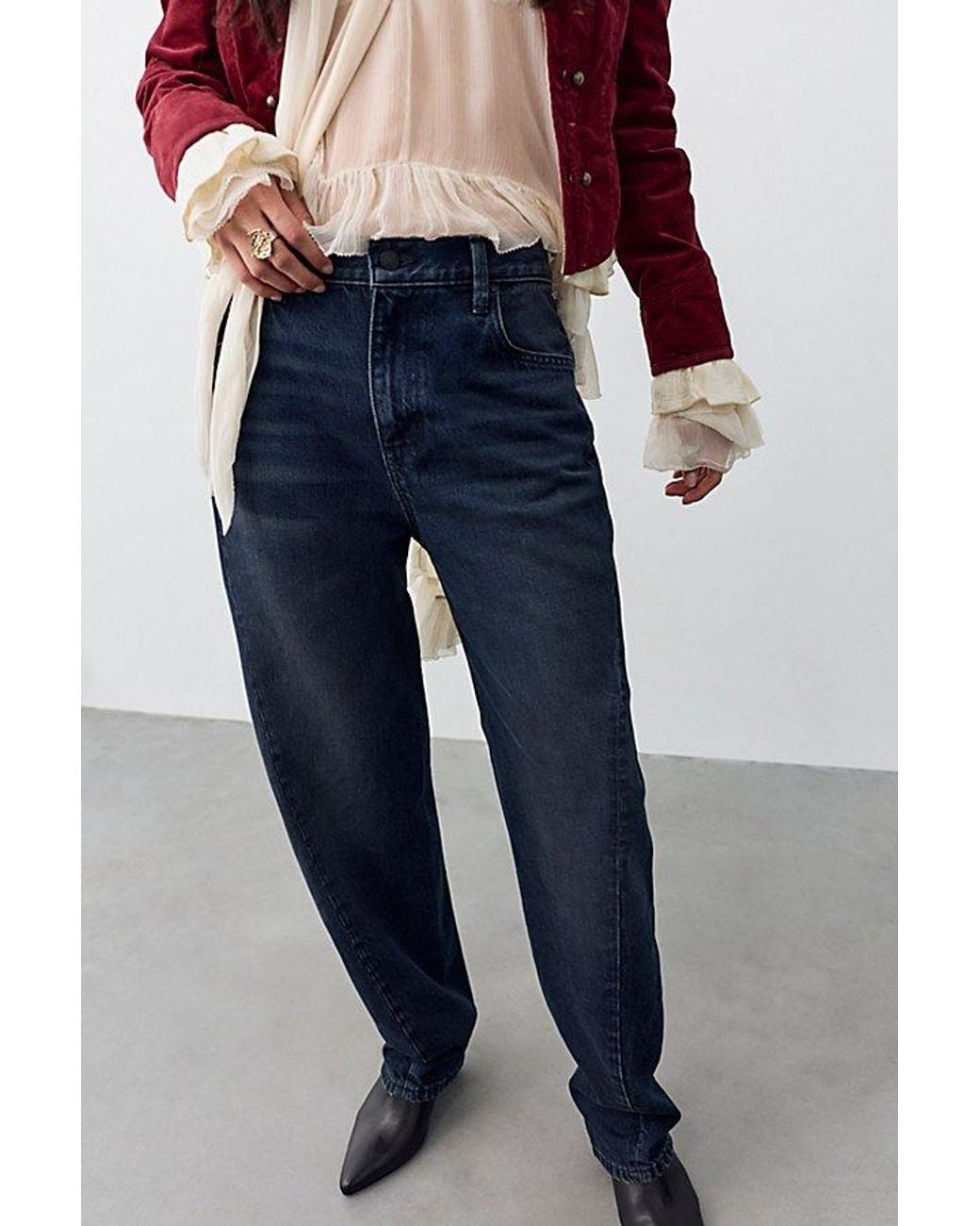 Free People Blue Kemper Slim Tapered Jeans