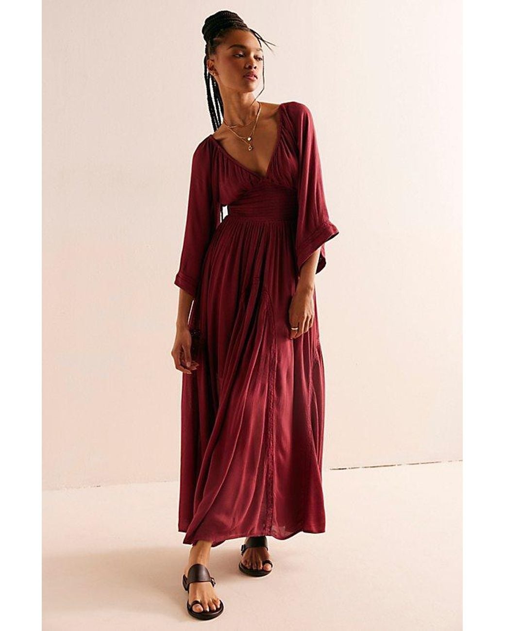crushed velvet dress long Baltic Born Womens Katelyn Velvet Maxi Wrap Dress | Black
