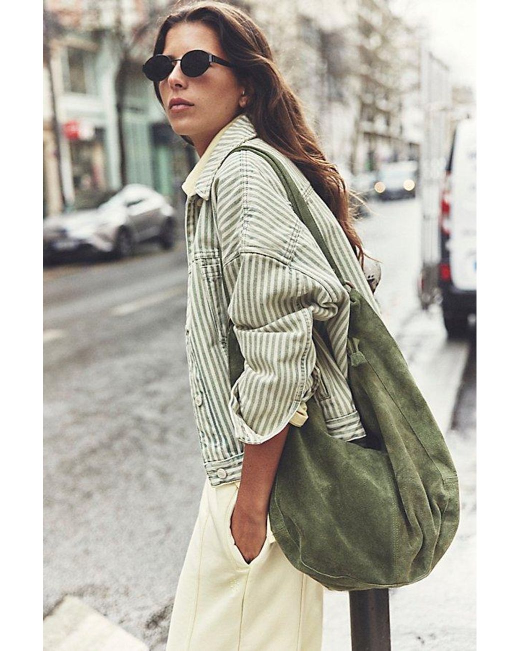 Free People Multicolor Roma Suede Tote Bag