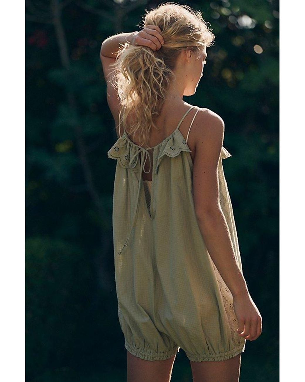 Intimately By Free People Green Play For Keeps Romper By