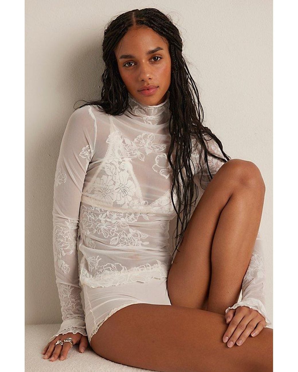 Intimately By Free People White You Decide Long Sleeve By