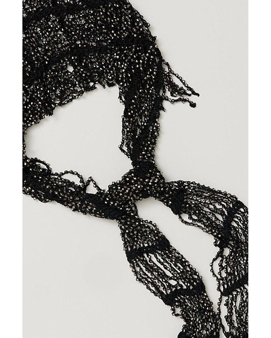 Free People Black Little Dancer Hair Scarf