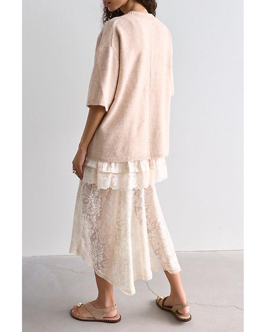 Free People Brown Margot Softspun Sweater Tee