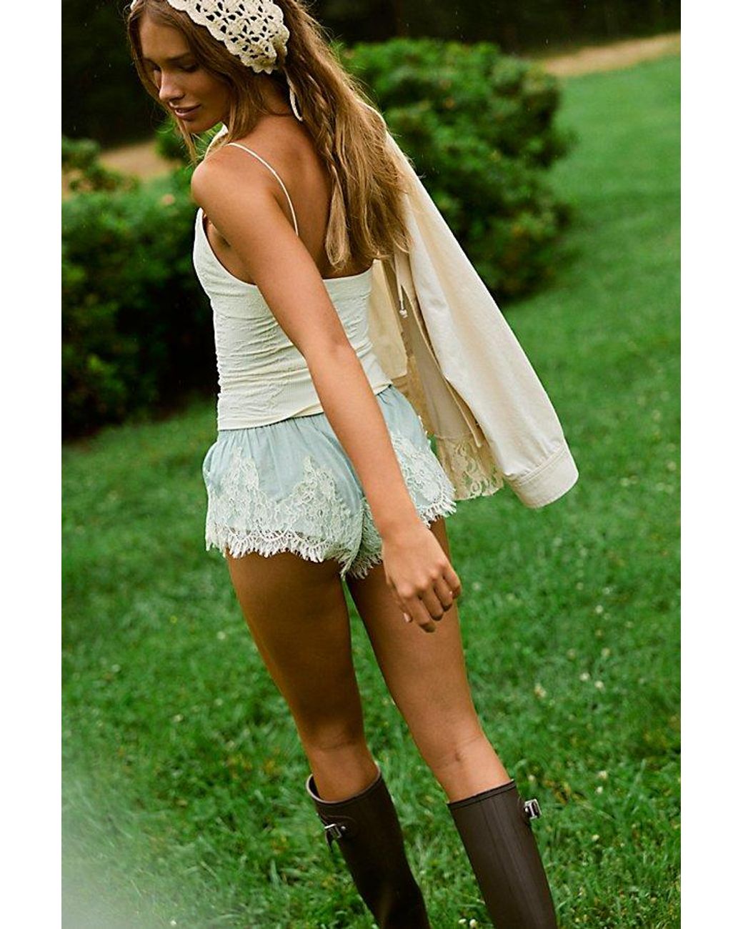 Intimately By Free People Green Soft Spoken Micro Shorts By
