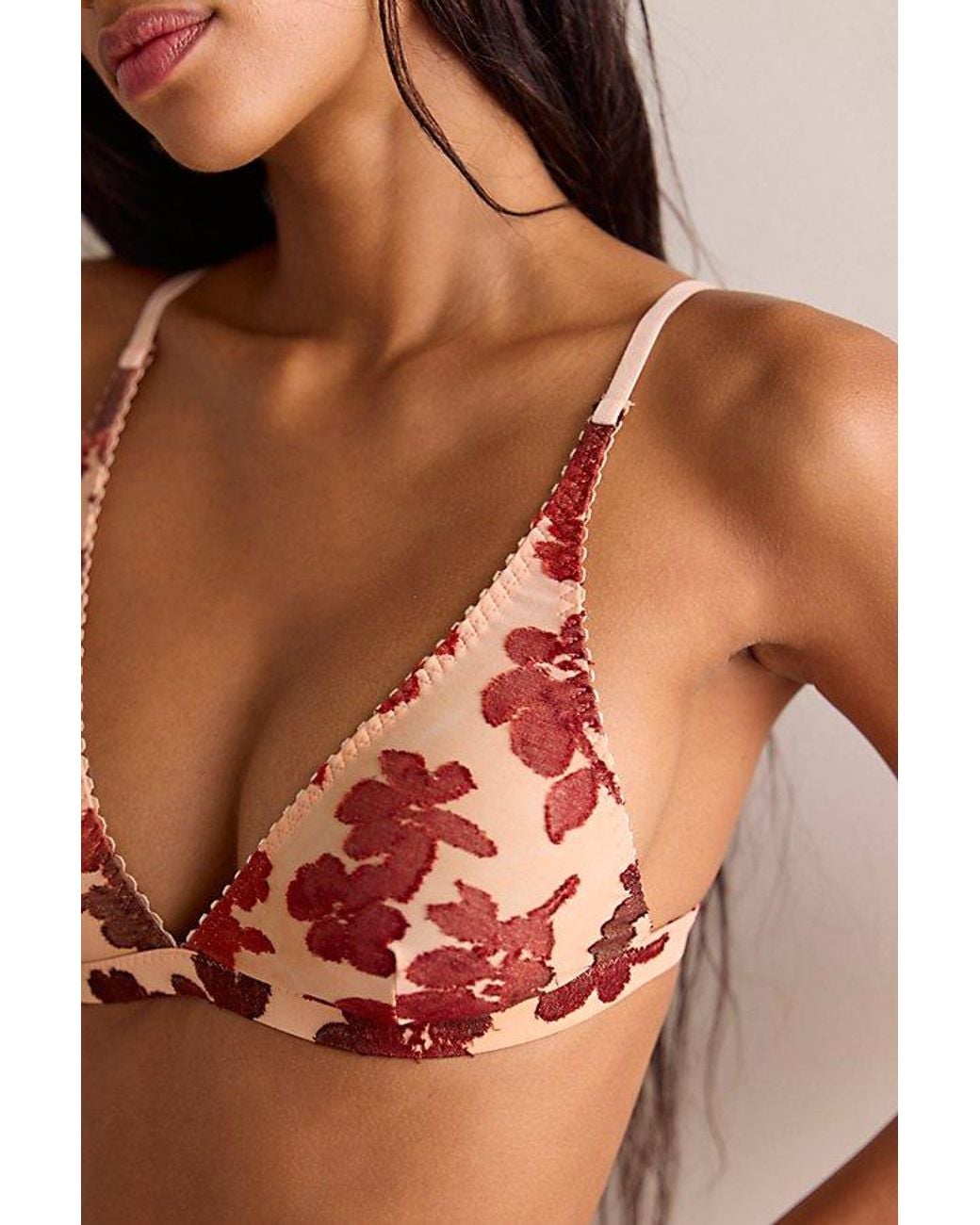 Intimately By Free People Brown Knit And Tell Plunge Bralette By