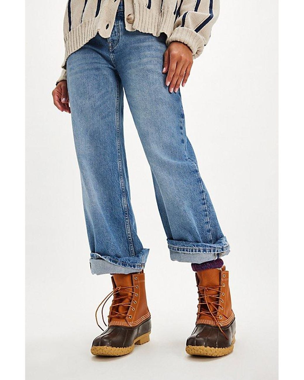 L.L. Bean Gray L. L.Bean 8" Lace-Up Boots Shoe