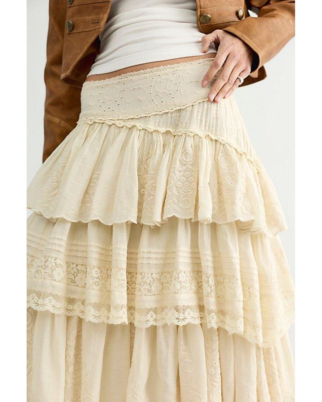 Free People Multicolor Regency Riot Maxi Skirt