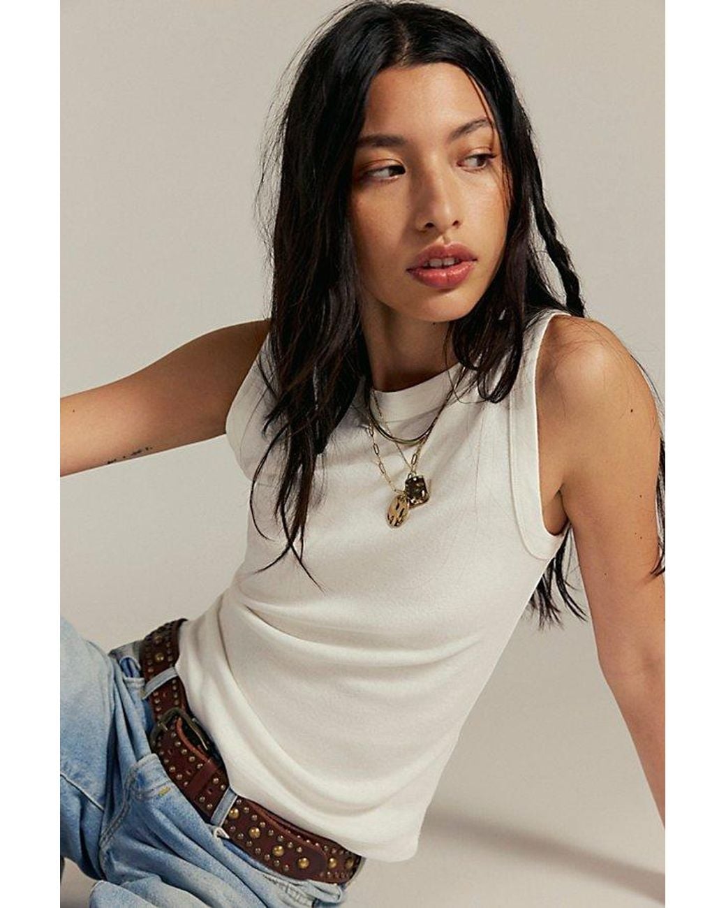 Free People Natural Atlas Tank Top