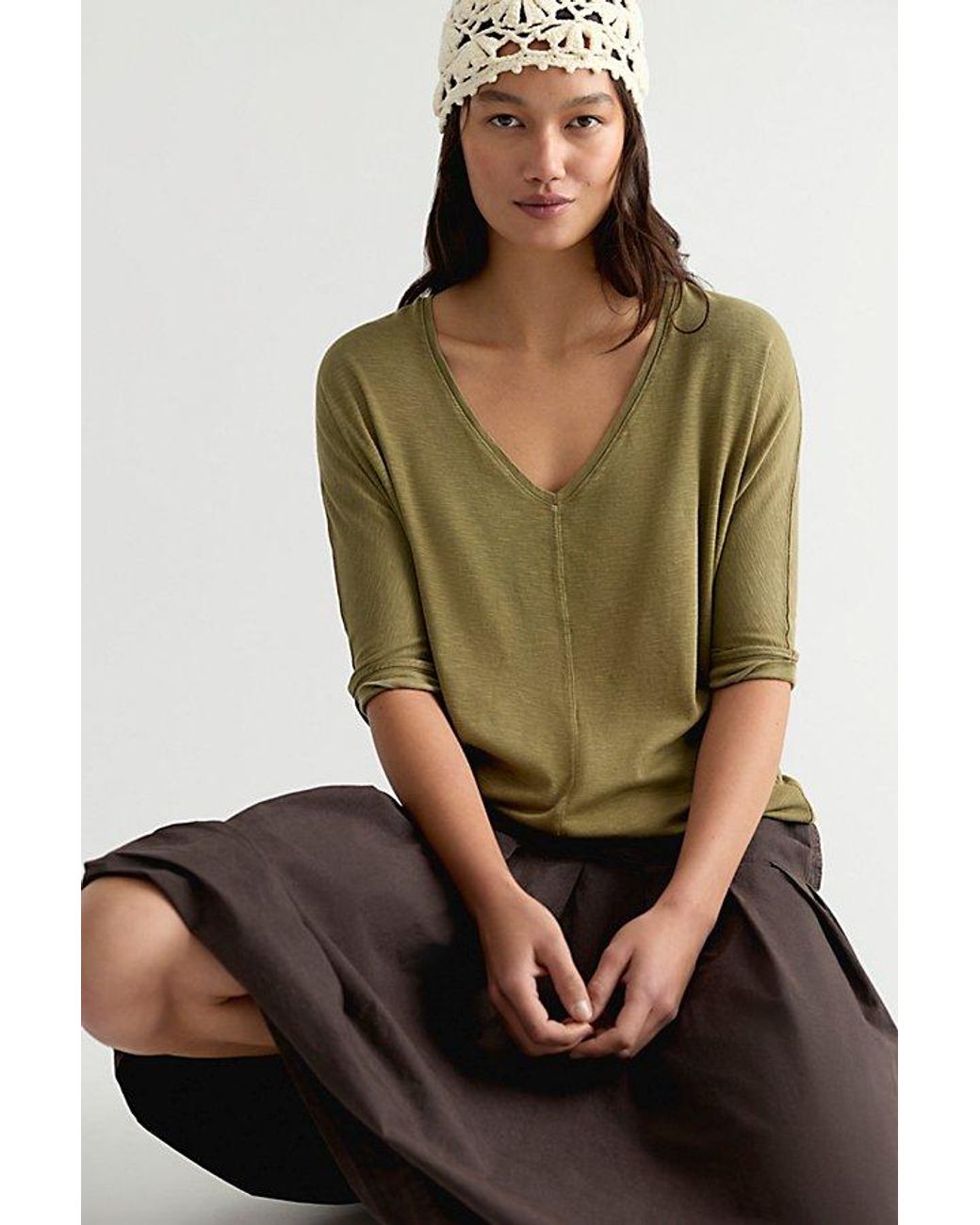 Free People Multicolor Tinsley High Line Tee