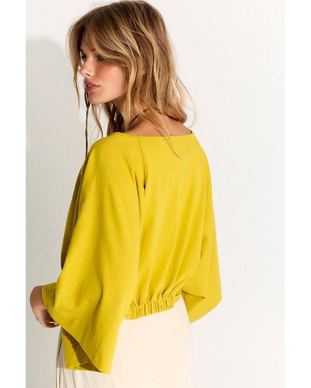free-est Yellow Lennox Top By