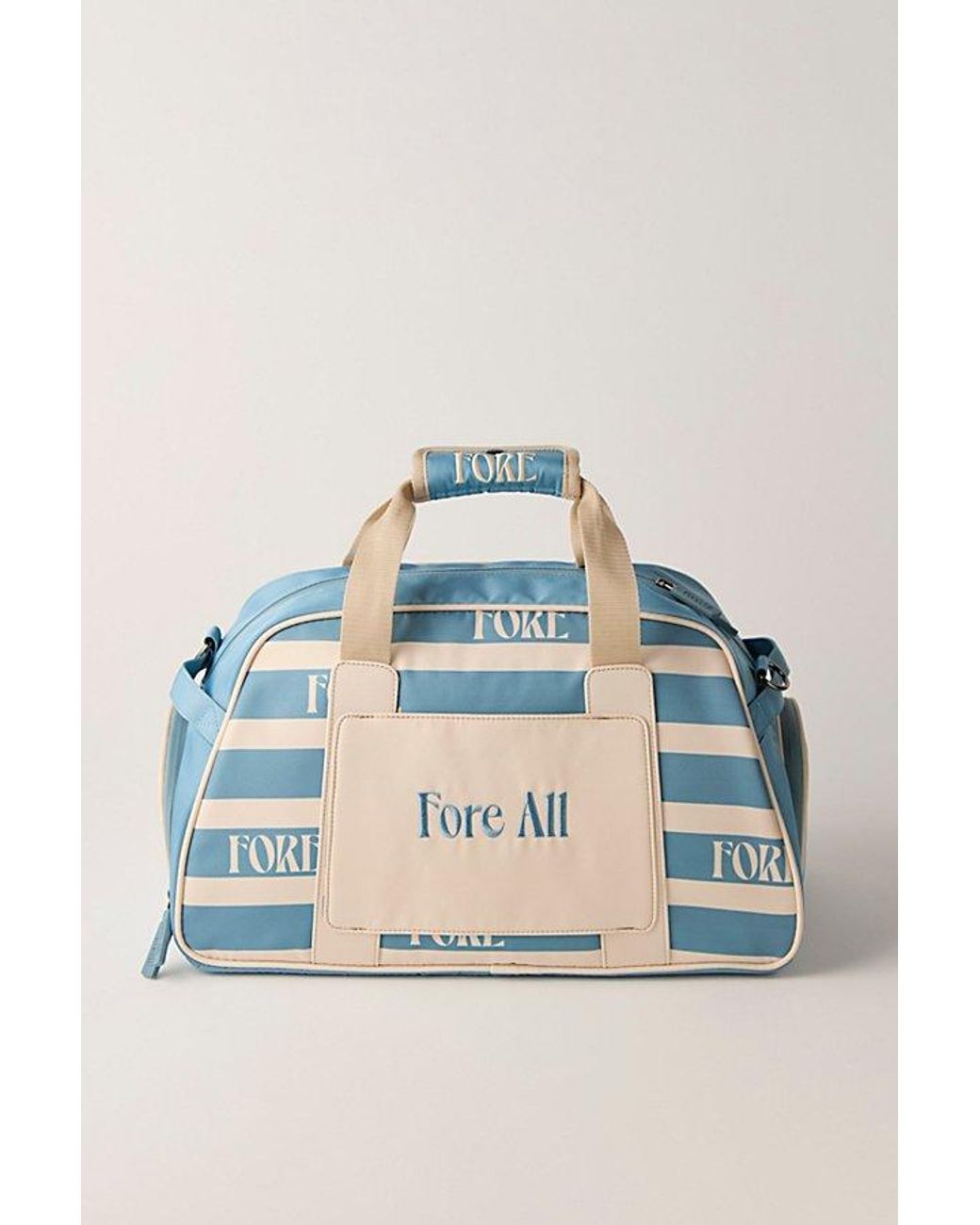 Fore All Blue Boston Bag Retro Duffle