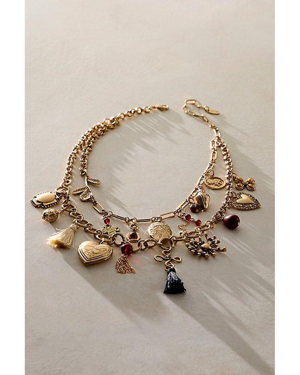 Free People Natural Maxamillion Charm Necklace