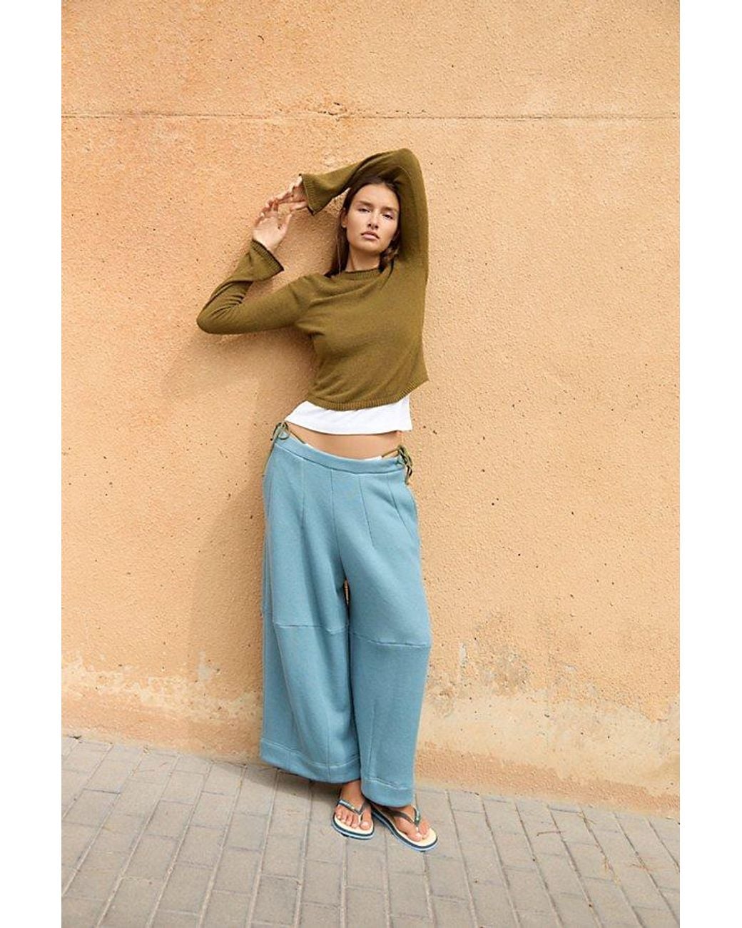 free-est Blue Marlo Pants By
