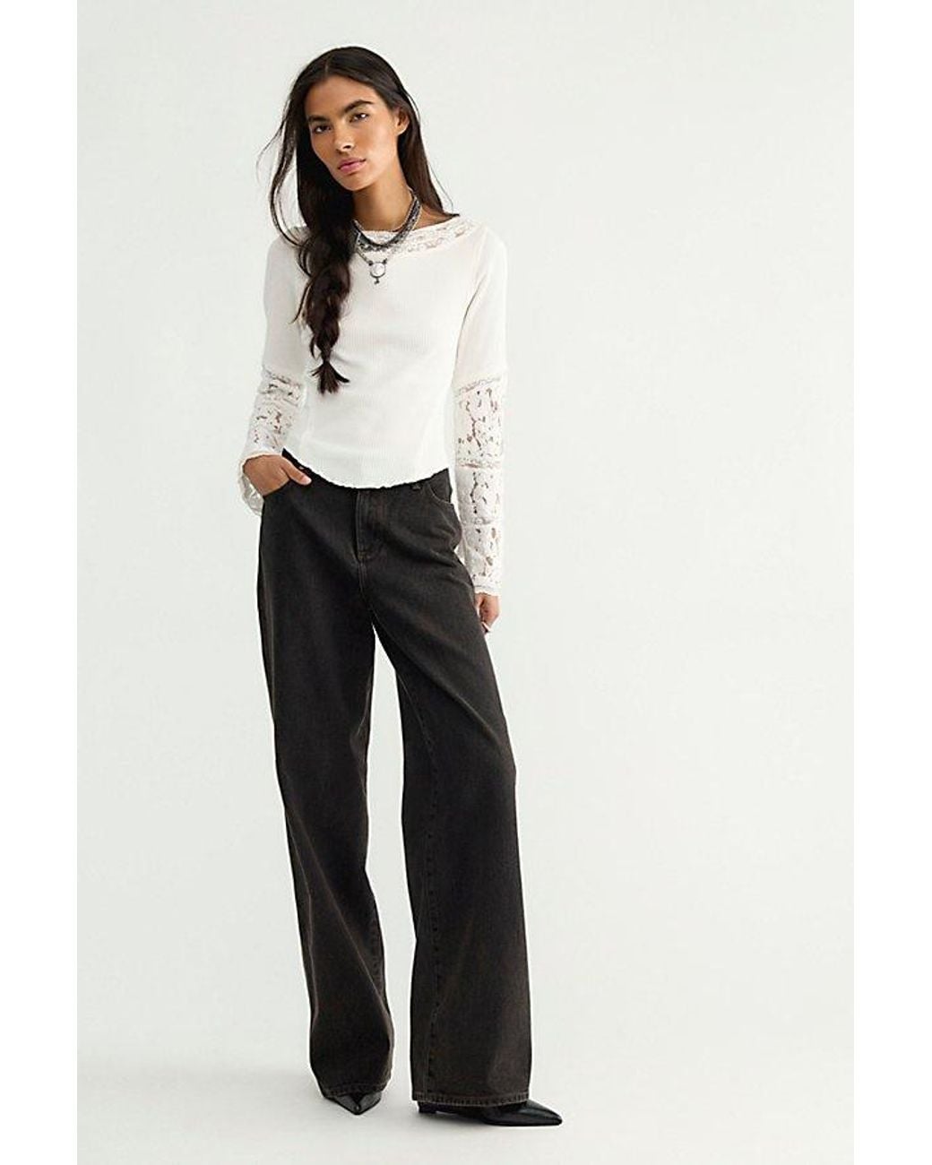 Wrangler White Joey Baggy Jeans