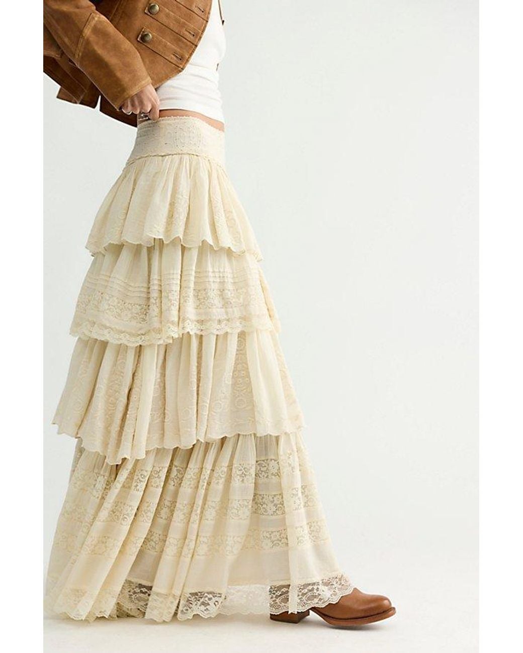 Free People Multicolor Regency Riot Maxi Skirt