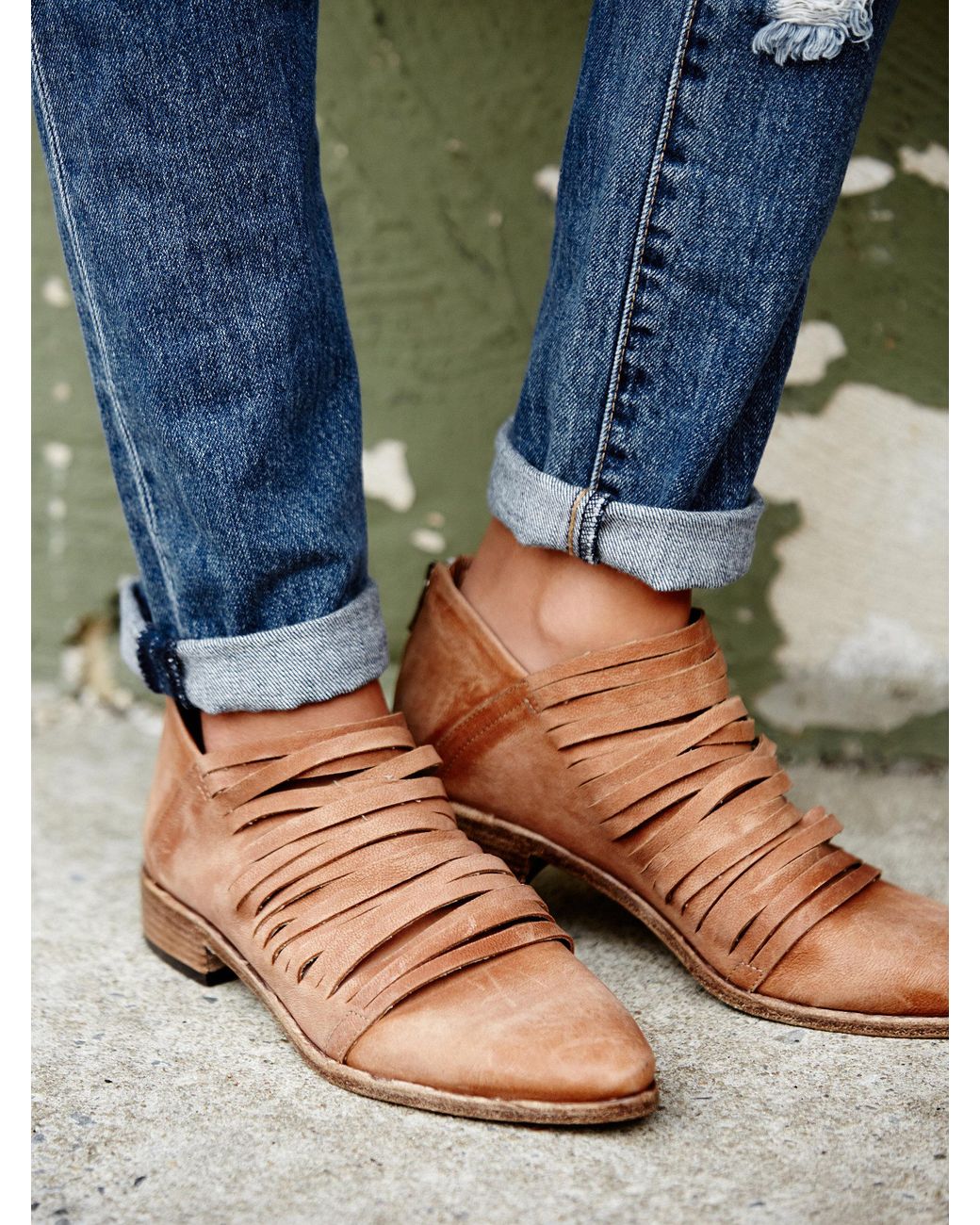 Free people brown clearance booties