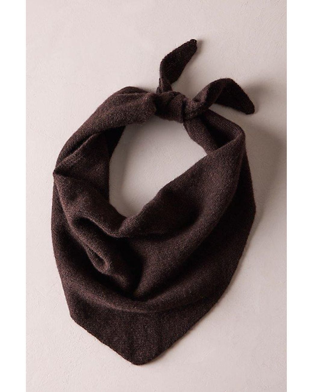 Free People Brown Cashmere Triangle Scarf
