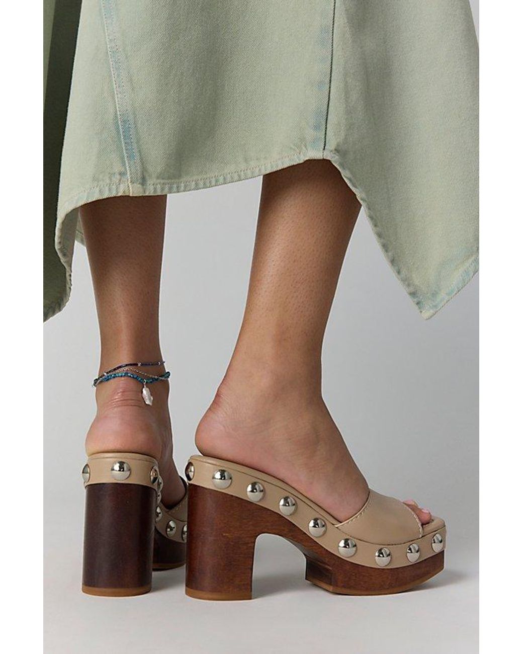 Vicenza Brown Cascais Platform Clogs By