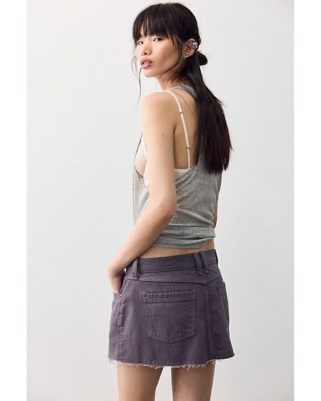 Free People Multicolor Lainey Low-Rise Mini Skirt