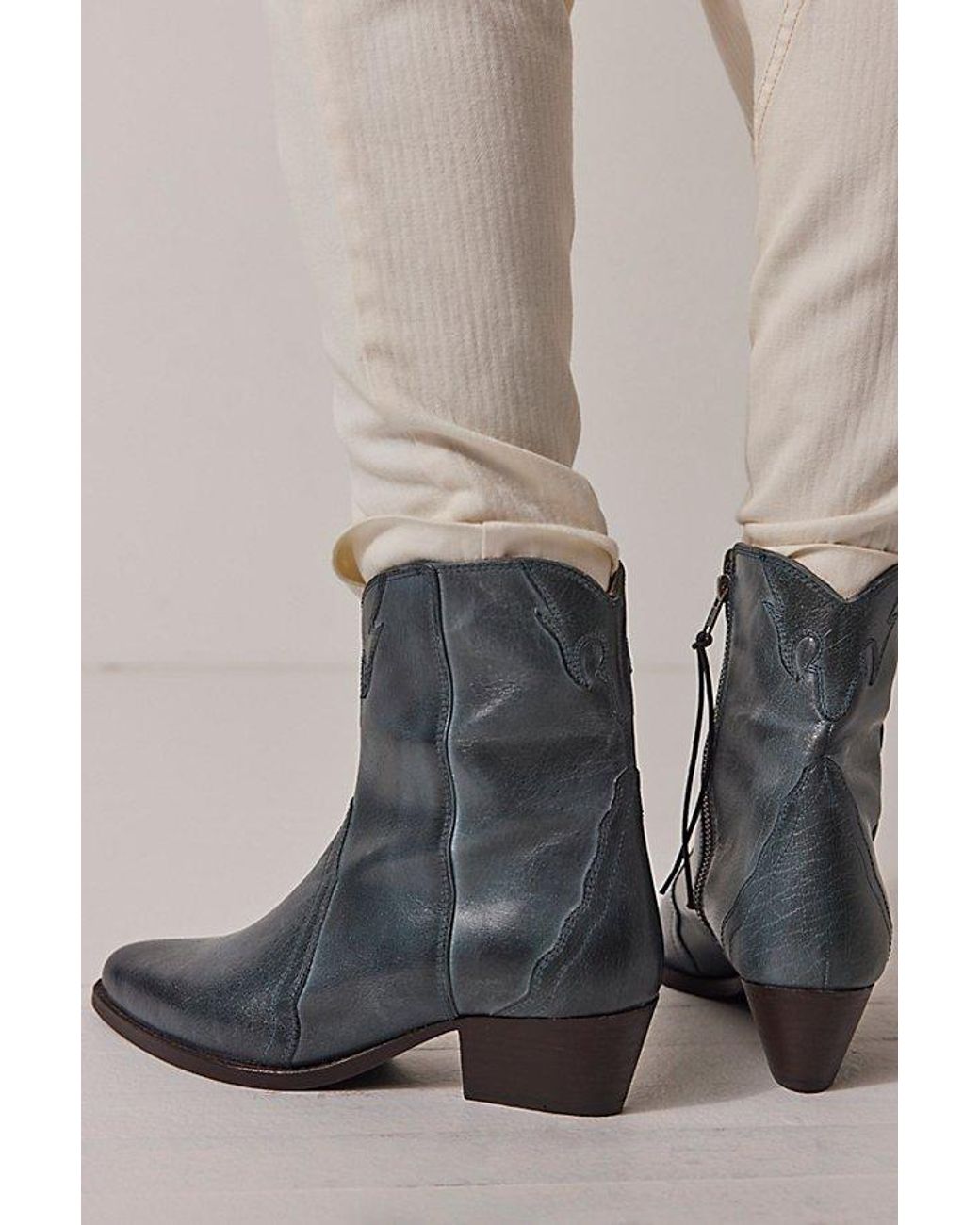 Free People New Frontier Western Boot in Gray | Lyst