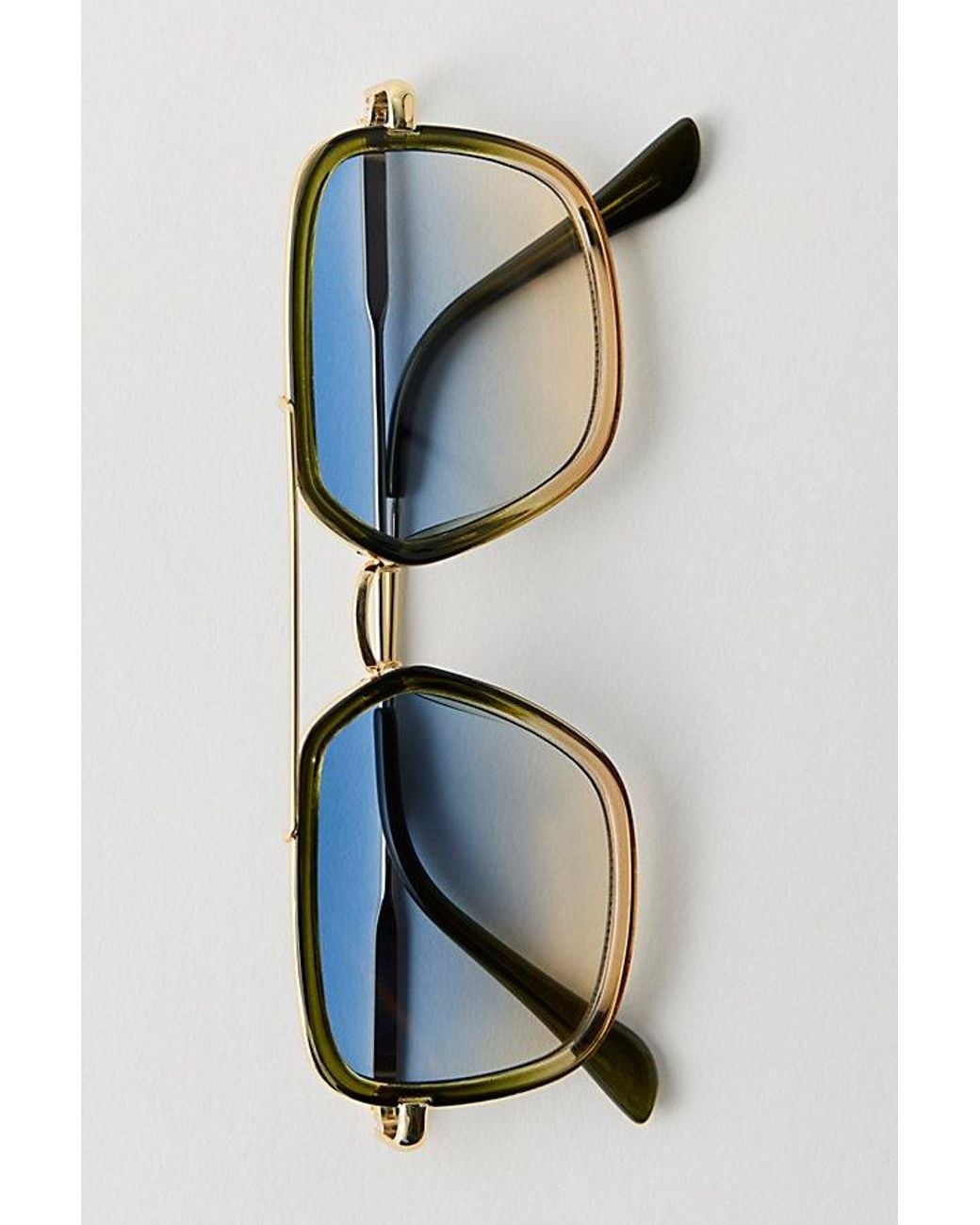 Free People Black Luna Classic Tinted Aviator Sunglasses