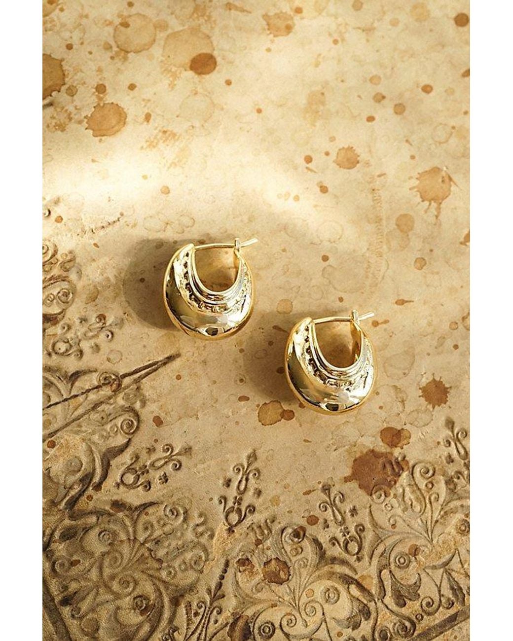 Daisy London Gray X Free People Helena Hoop Earrings