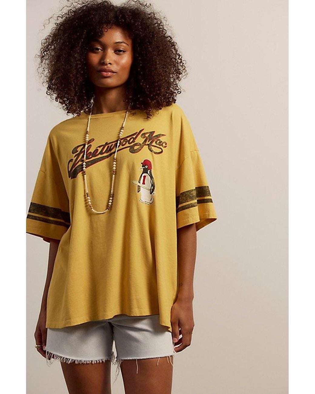 Daydreamer Yellow Fleetwood Mac Baseball Tee
