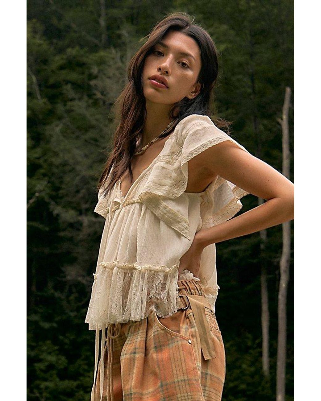 Free People Green Teddy Top
