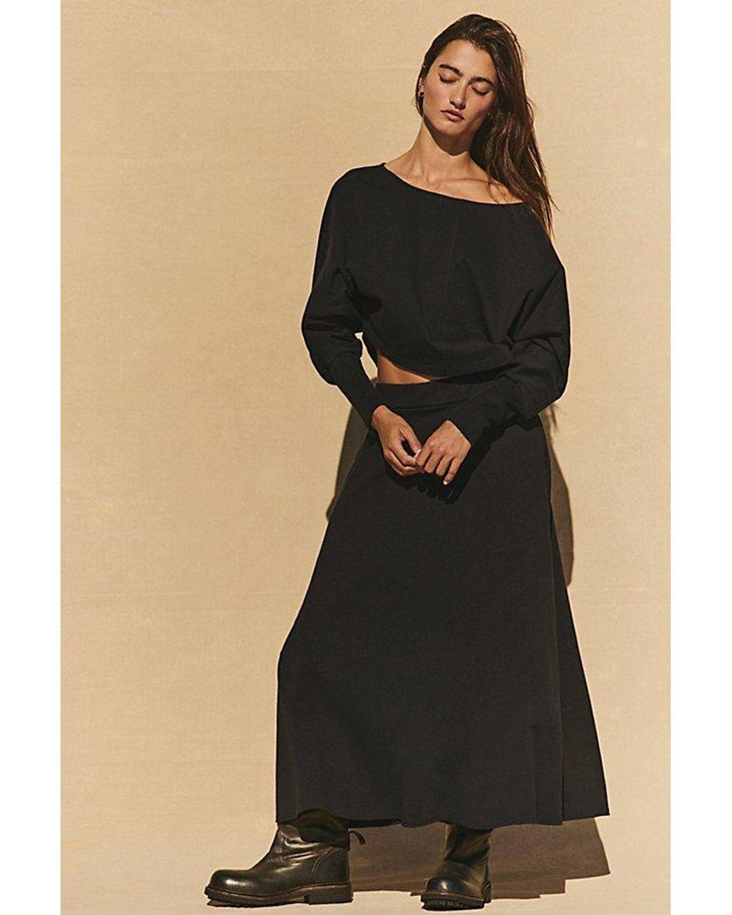 free-est Black Cilla Skirt Set By