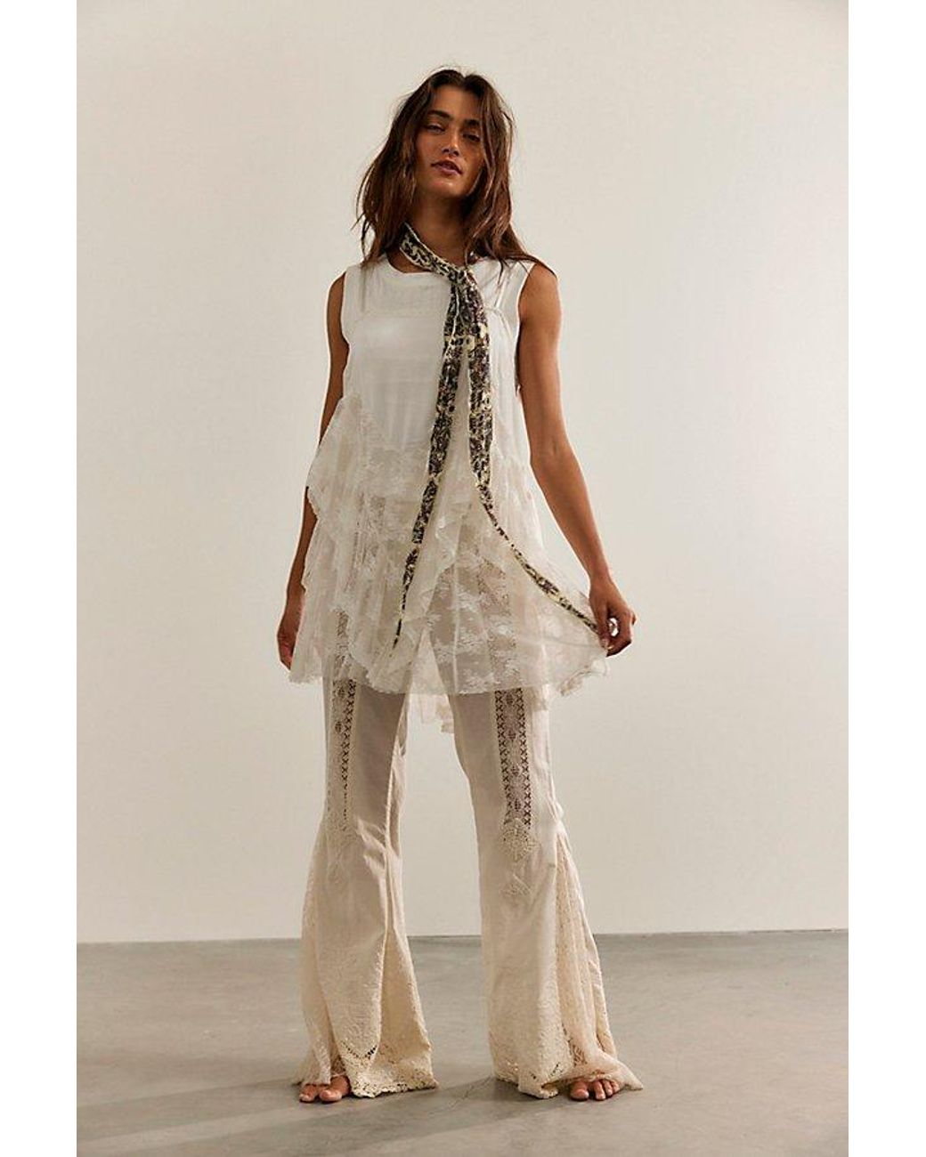 Intimately By Free People Natural Sunday Candy Mini Slip Dress By