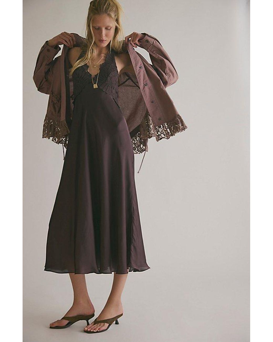 Intimately By Free People Multicolor Petal Party Midi Slip Dress By