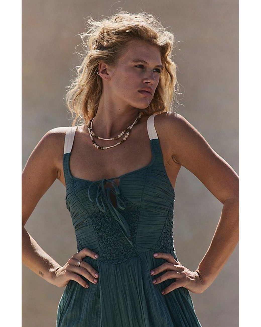 free-est Blue A Masterpiece Maxi Dress By