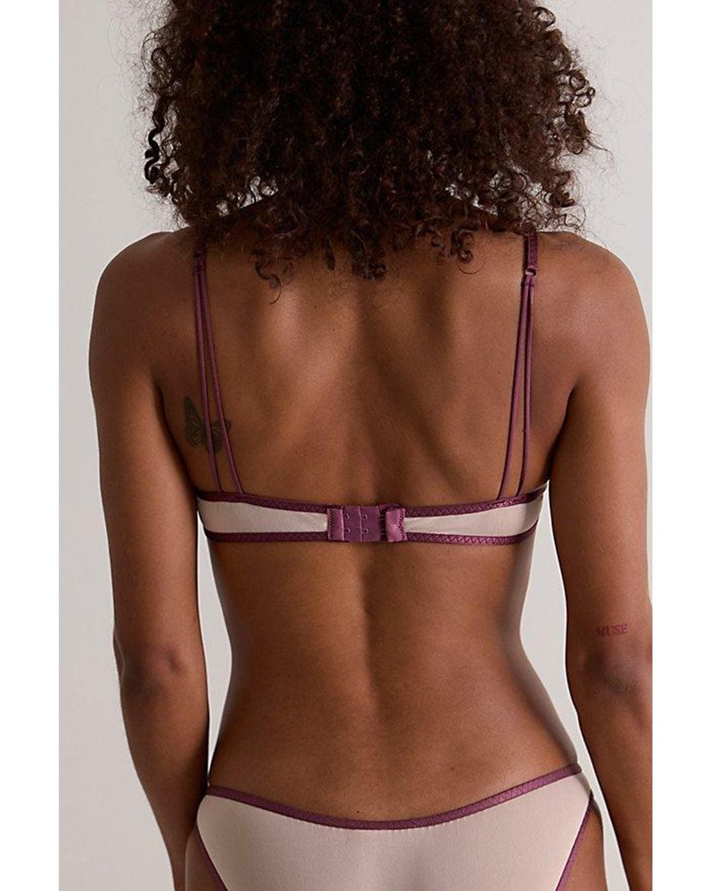 Intimately By Free People Brown Mesh Me Up Triangle Bralette By