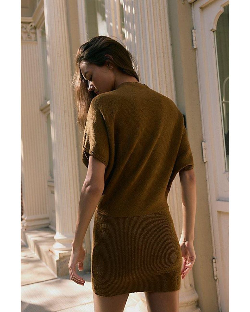 Ruby Yellow Flum Mello Flavor Cozy In Knit Sweater Mini Dress - Dark Brown  Michelle Sweater Mini Dress - Chocolate | Fashion Nova
