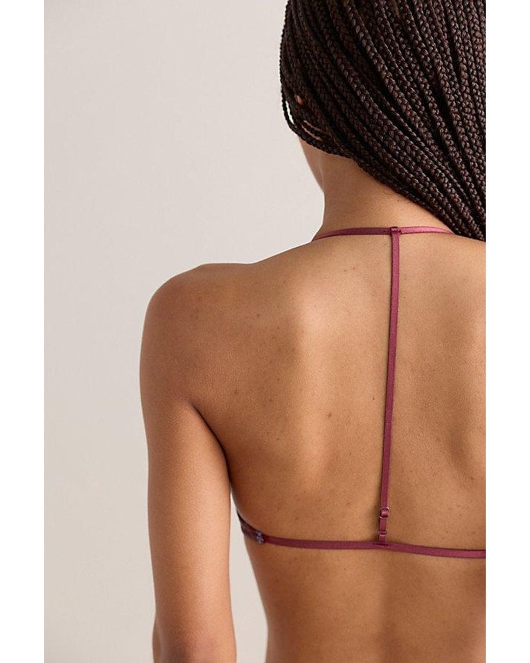 Intimately By Free People Brown Charlie Microfiber Printed Bralette By