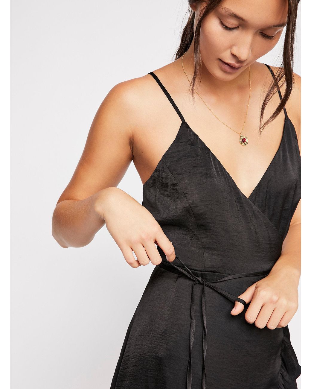 all my love shine wrap dress