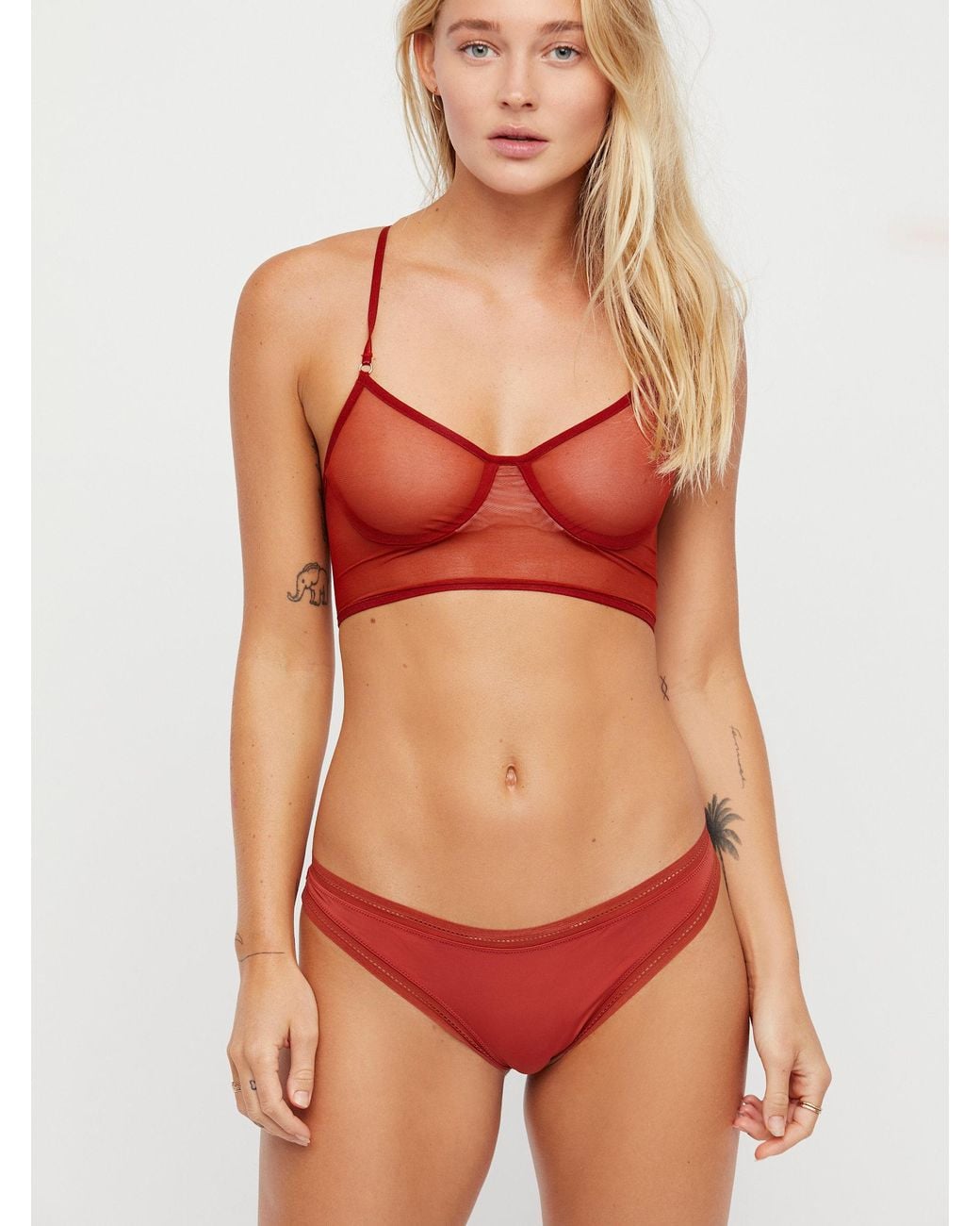 Free People Truth Or Dare Bikini in Red | Lyst