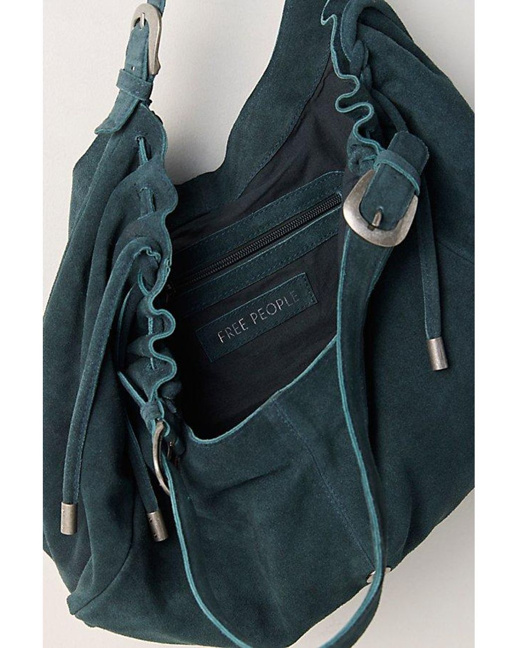Free People Blue Serena Cinched Shoulder Bag