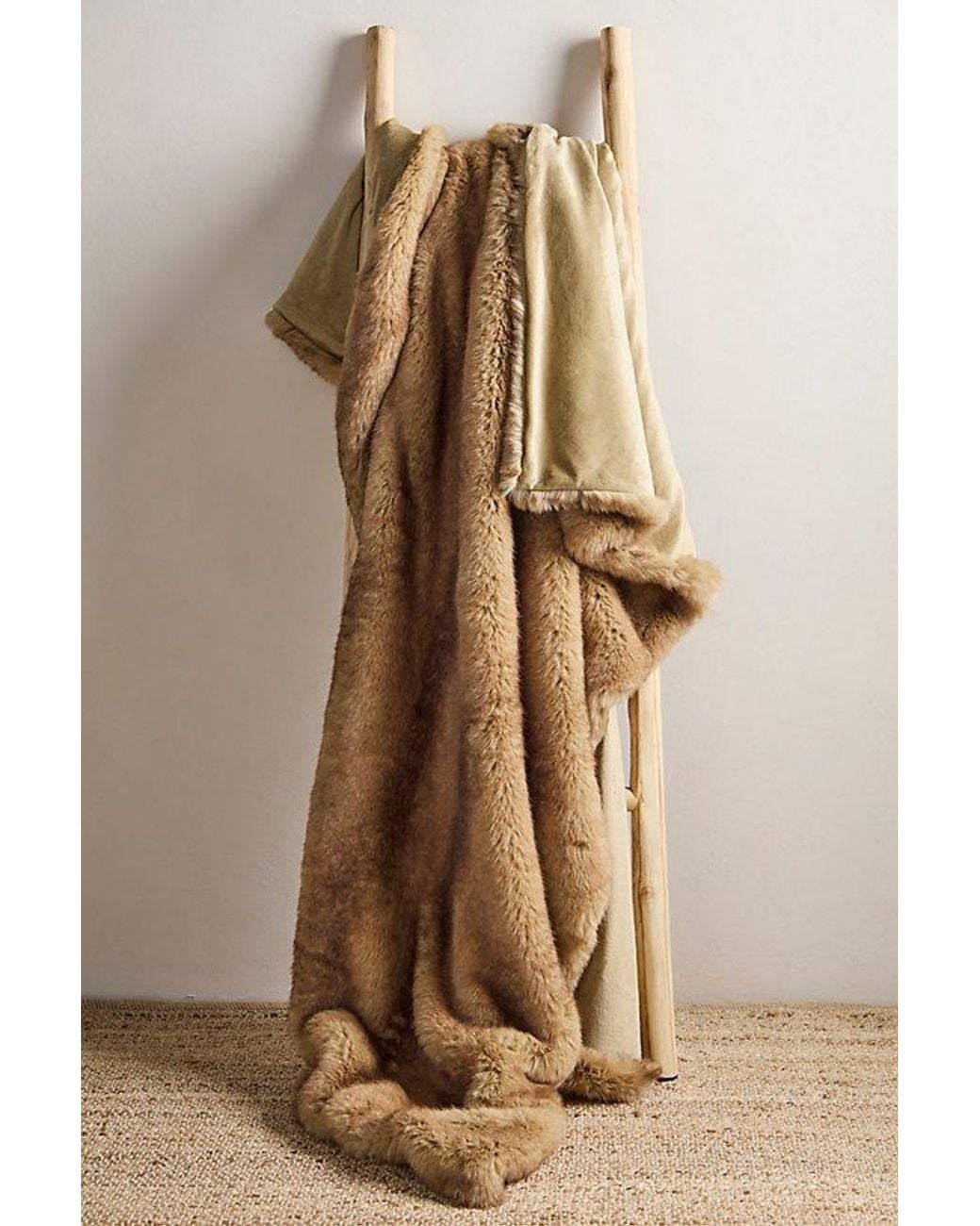 Apparis Brown Brady Faux Mink Blanket