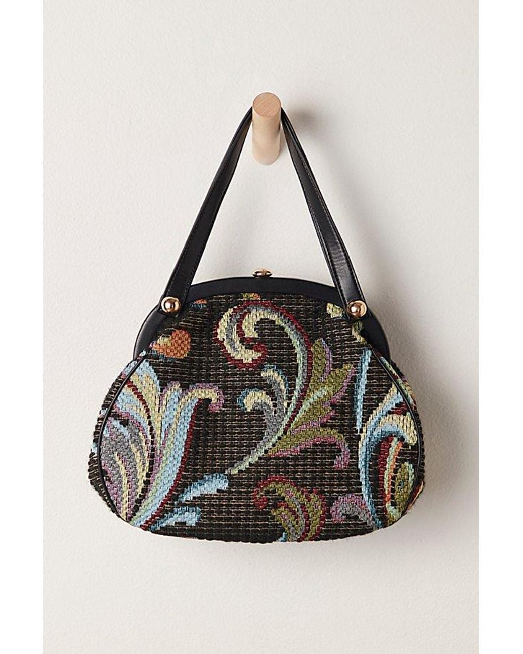 Anna Sui Metallic Tapestry Granny Bag