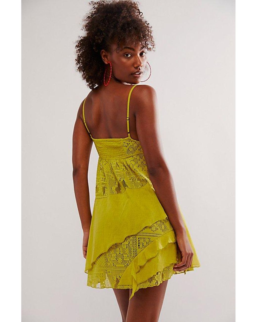 Free People Fp One Florine Slip in Yellow Lyst