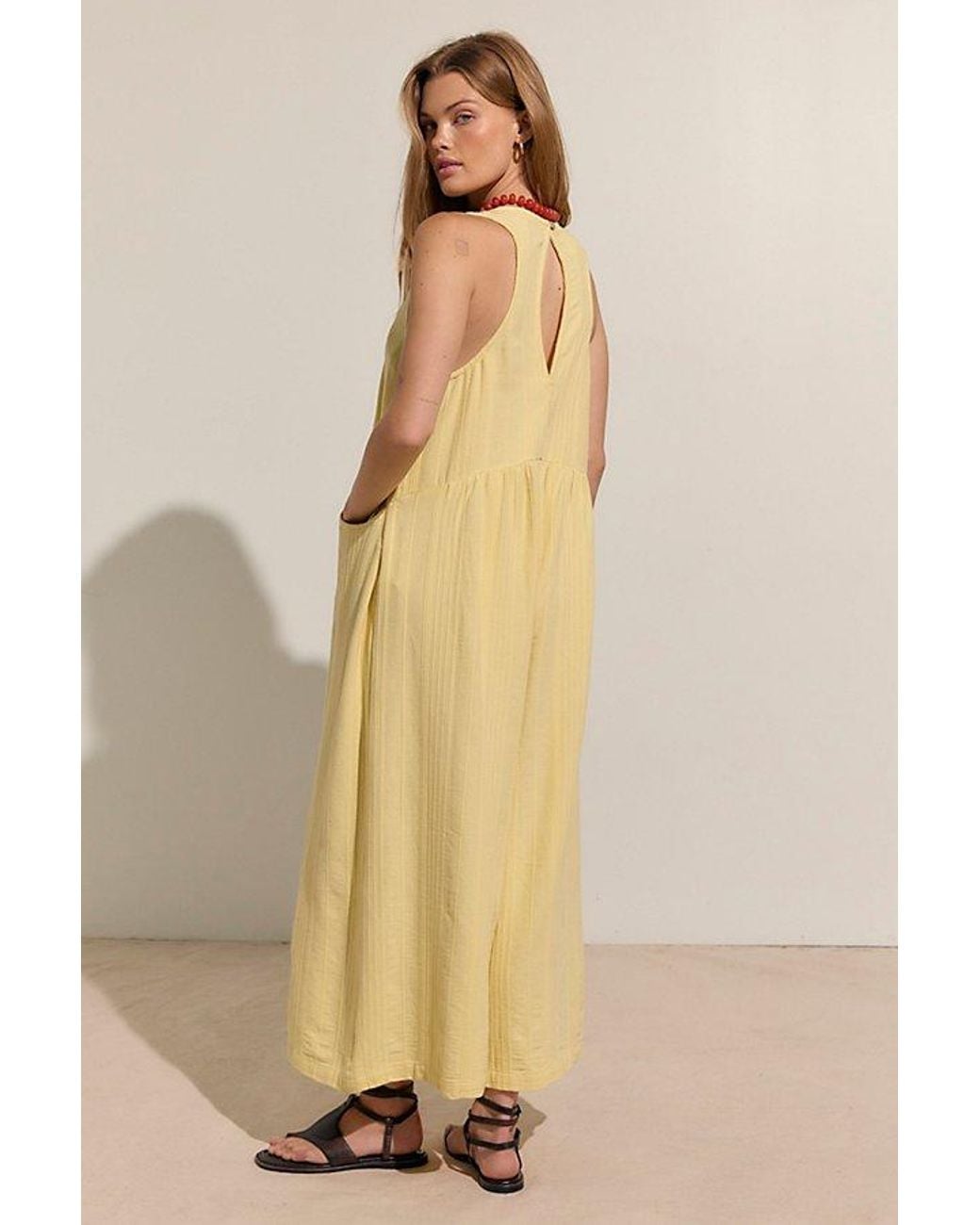 free-est Natural Easy Street Jumpsuit By